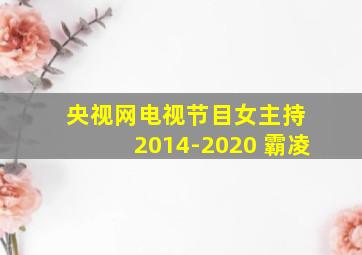 央视网电视节目女主持 2014-2020 霸凌